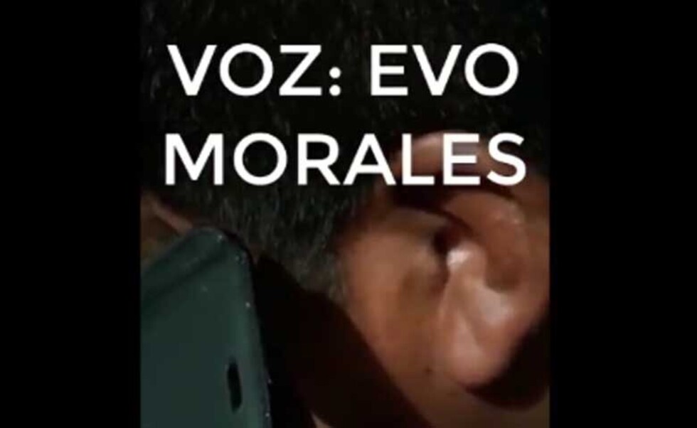 Gobierno revela supuesto audio en que Evo Morales ordena dejar sin comida a las ciudades y llama al “combate”