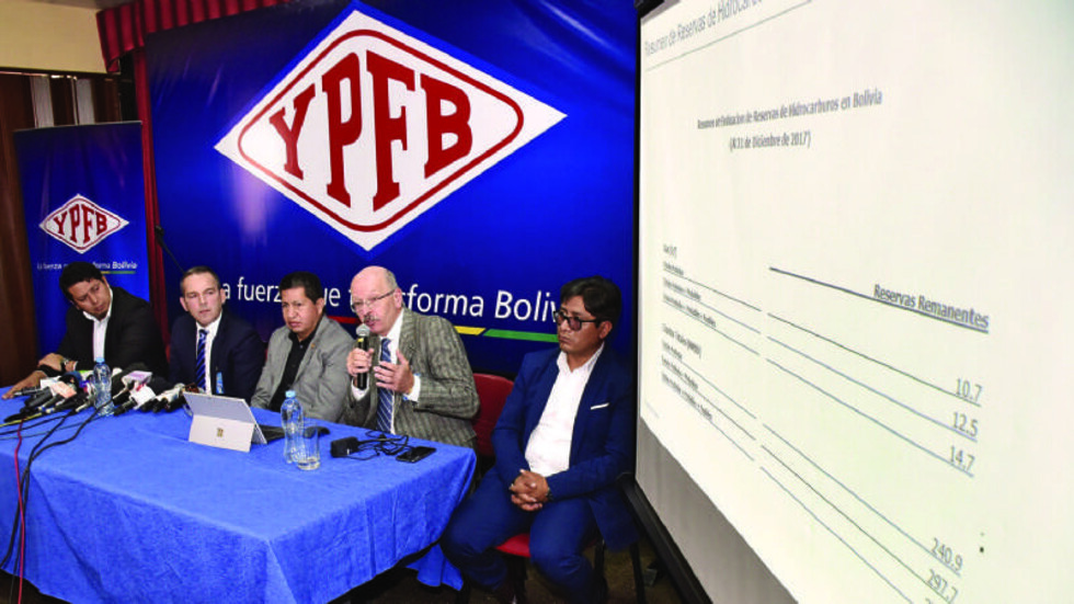 Informe señala que Bolivia tenía 7,1 TCF y no los 10,7 que certificó Sproule