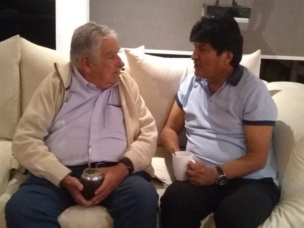 Mujica visita a Evo en México y habla de las elecciones de Uruguay