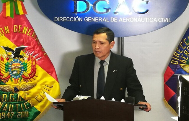 Quedó aprehendido el expiloto de Evo y jefe de la DGAC Celier Arispe