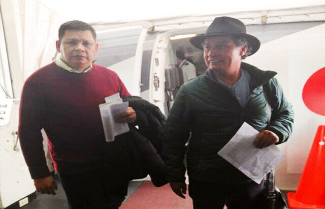 César Navarro y Pedro Damián Dorado finalmente partieron rumbo a México