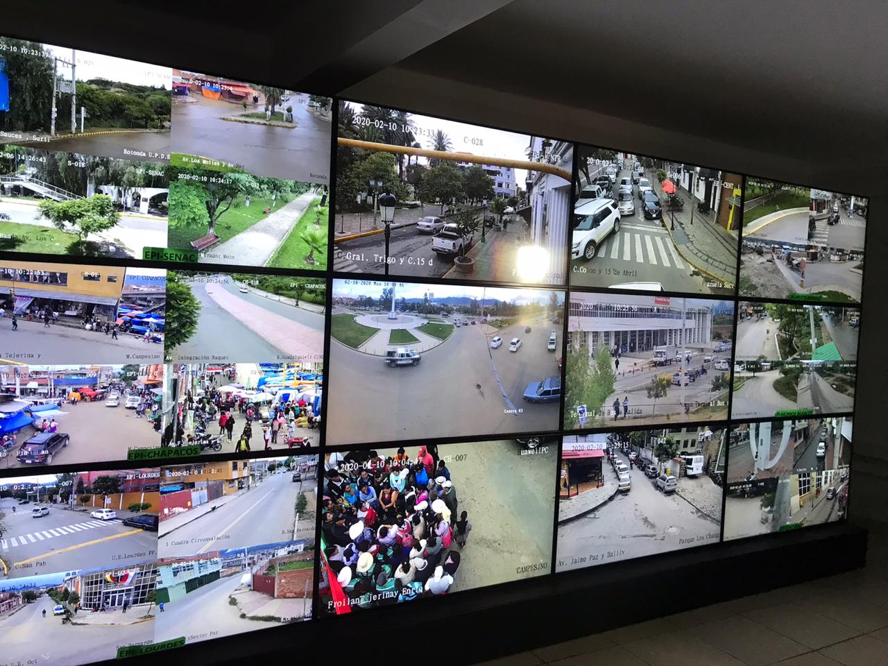 151 cámaras de vigilancia garantizan que el Carnaval Chapaco sea el más seguro de Bolivia