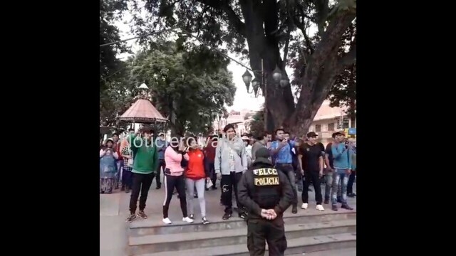 Caminata de seguidores de Camacho termina con intervención policial