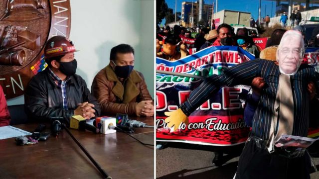 COB y maestros piden destitución inmediata de Cárdenas