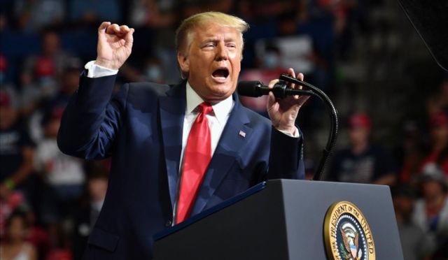 Trump habló del avance del muro fronterizo