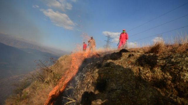 Incendio en Pajchani afectó más de 300 hectáreas de pastizales