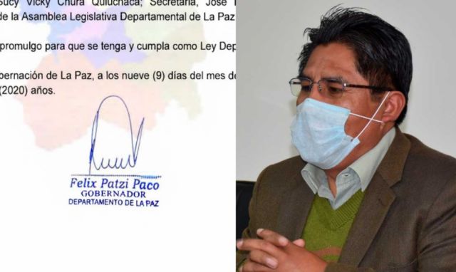 Covid: Patzi autoriza uso del dióxido de cloro