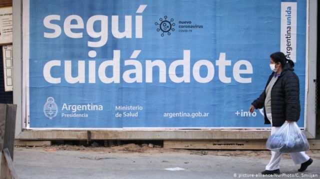 Argentina extiende confinamiento hasta octubre