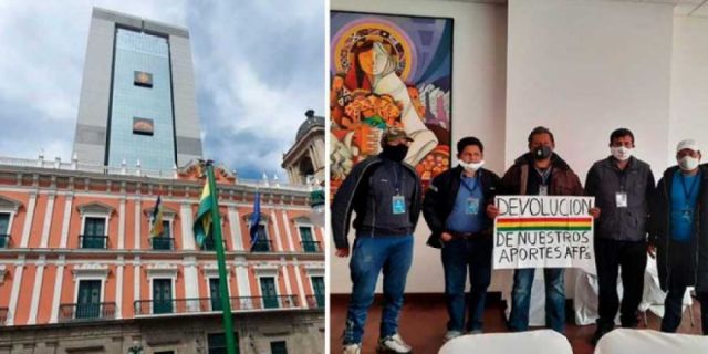 Toman el piso 8 de la Casa Grande, piden devolución de aportes AFP