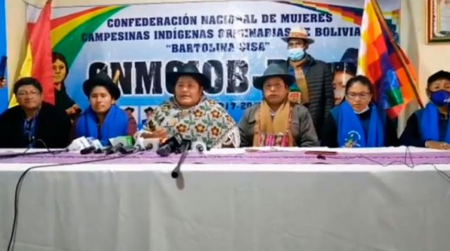 Bartolinas piden a Murillo cumplir su palabra