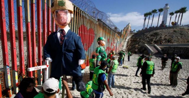Manifestantes en México critican política fronteriza EEUU