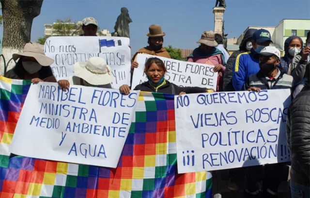 Bases del MAS-El Alto e indígenas del orienten piden espacios en el Gabinete
