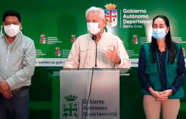 Costas declara rebrote de Covid en Santa Cruz