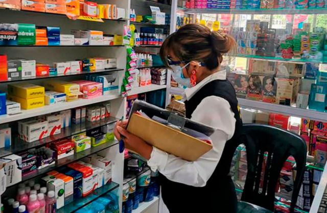 Covid-19: Inspeccionan 272 farmacias de Sucre