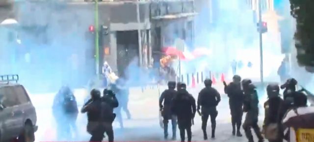 Nuevo día de movilización en La Paz, hay heridos