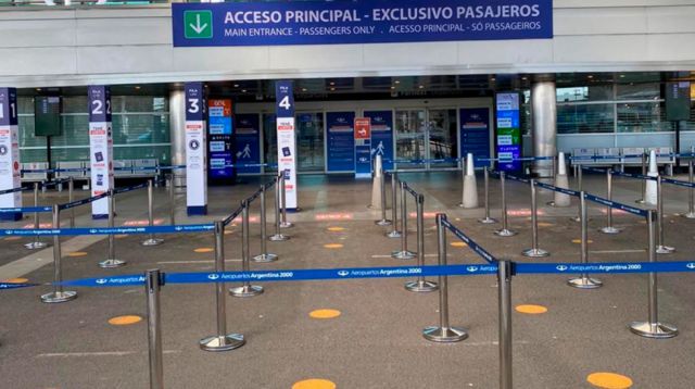 Argentina suspende vuelos  de Brasil, Chile y México