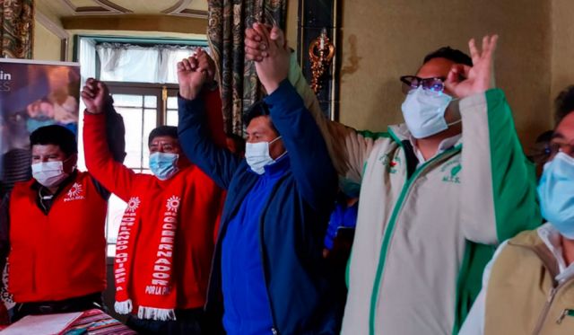 La Paz: El MTS y PAN-BOL se suman al MAS