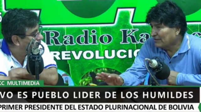 Evo acusa a gente del Gobierno de impulsar el "antievismo" y división "so pretexto que somos radicales"