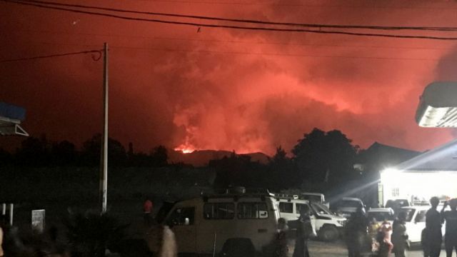 Tras erupción activan la evacuación  para Goma 