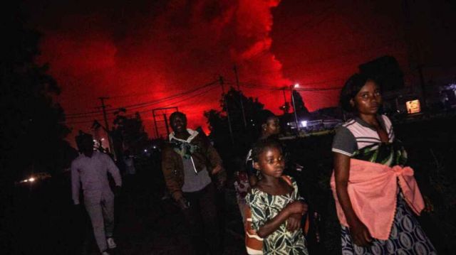 Saqueos y muertos tras la erupción del Nyiragongo