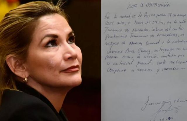 Citan a Áñez para ampliar declaración en caso ‘golpe’