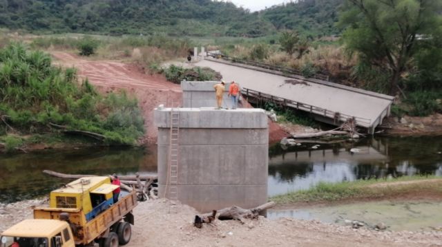 Inicia la construcción de la plataforma del puente San Telmo en Bermejo-Tarija 