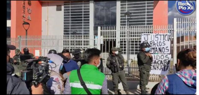 Fuerte reguardo policial en la audiencia de medidas cautelares de Pumari