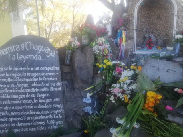 Destrozan la imagen de la Virgen de Chaguaya en inmediaciones del puente Peregrino