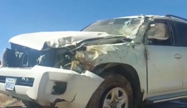 Alcalde de Oruro sufre accidente de tránsito en la carretera a La Paz