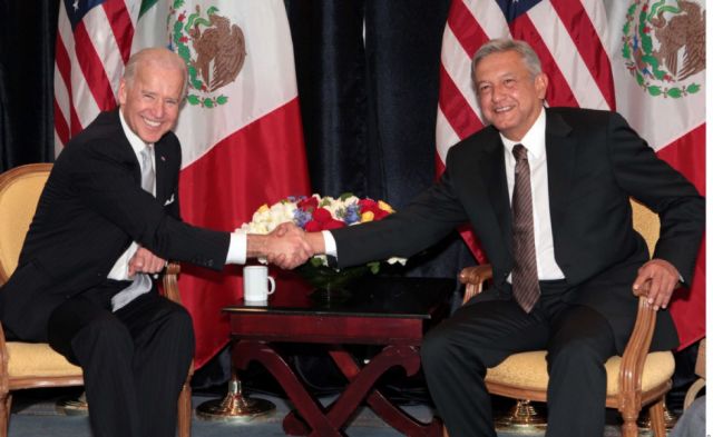 AMLO propone cinco puntos de cooperación y Biden acepta