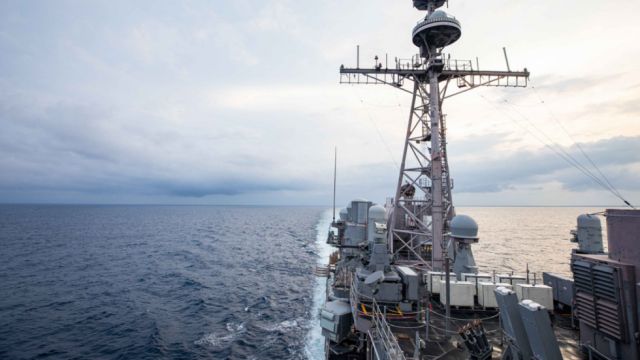 El Ejército de China se pone en alerta tras el paso de dos buques de EEUU por el estrecho de Taiwán