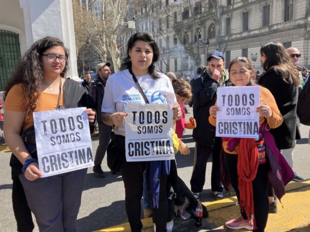 Marcha en Buenos Aires en repudio al ataque a Cristina