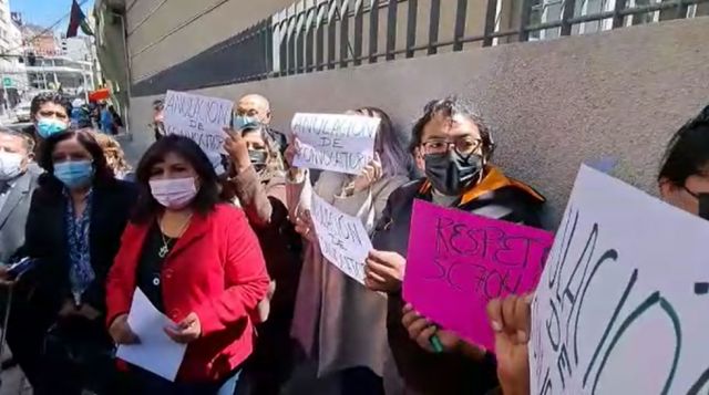 Desconfiados de la Magistratura, los jueces de La Paz protestan y se suman al pedido de anular convocatoria interna