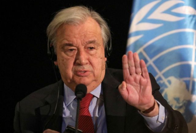 Guterres aboga por sellar pacto climático en COP27