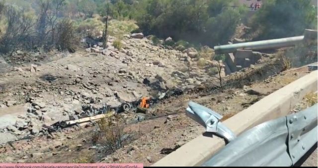 Cisterna explotó en la ruta al norte, hay un muerto