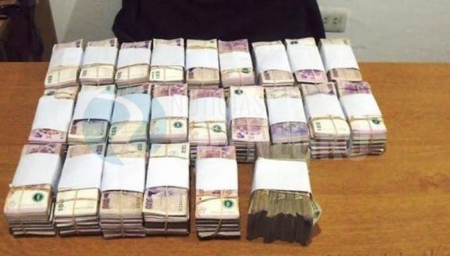 Hallan 24 millones de pesos argentinos en flota a Villazón 
