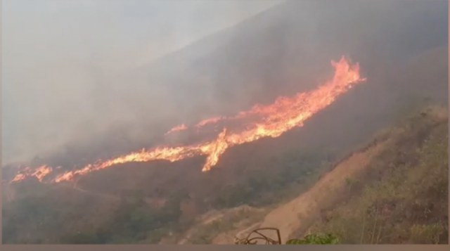 Incendio en Irupana amenaza a 4 comunidades