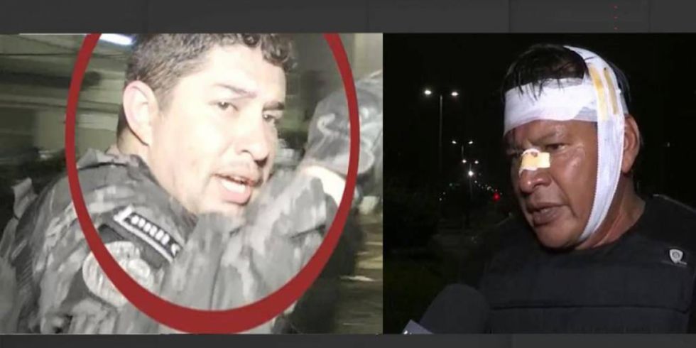 Identifican al policía acusado de agredir a periodistas y piden que sea dado de baja
