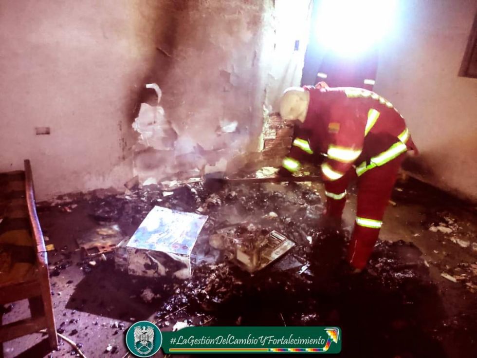 Bomberos sofocaron incendio en un domicilio 