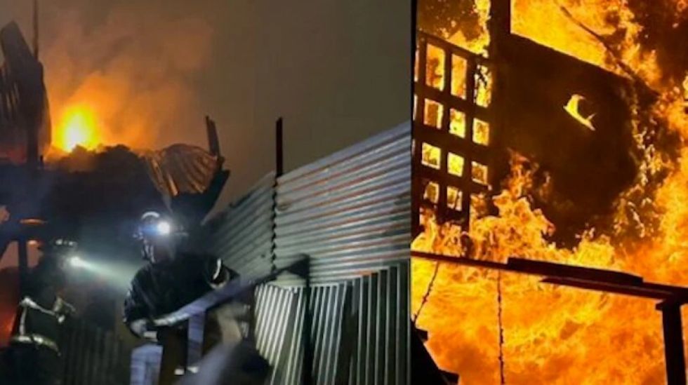 Fuego destruye una docena de viviendas en Chile
