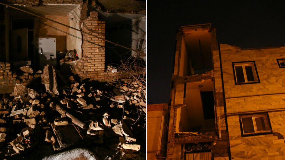 Aumenta a 973 el número de heridos por el terremoto en Irán