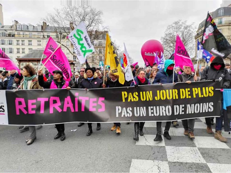 Jubilación: franceses rechazan reforma