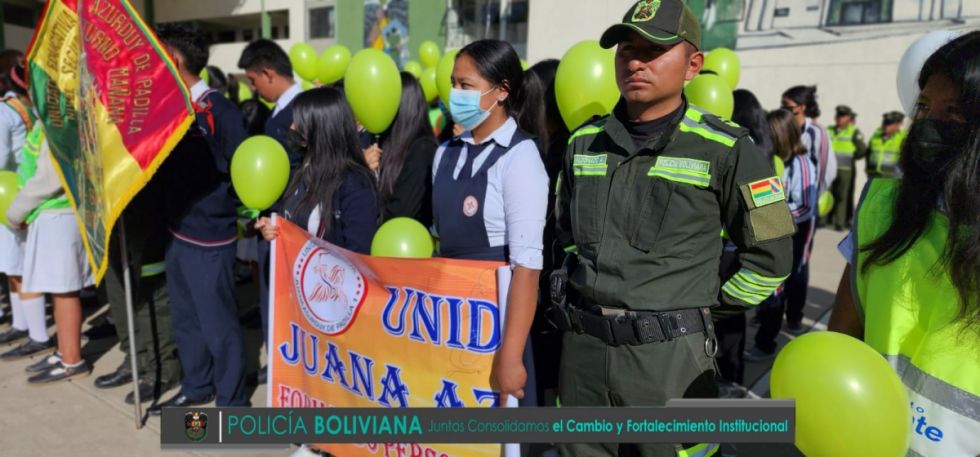 En Tarija lanzaron las Brigadas Escolares de seguridad