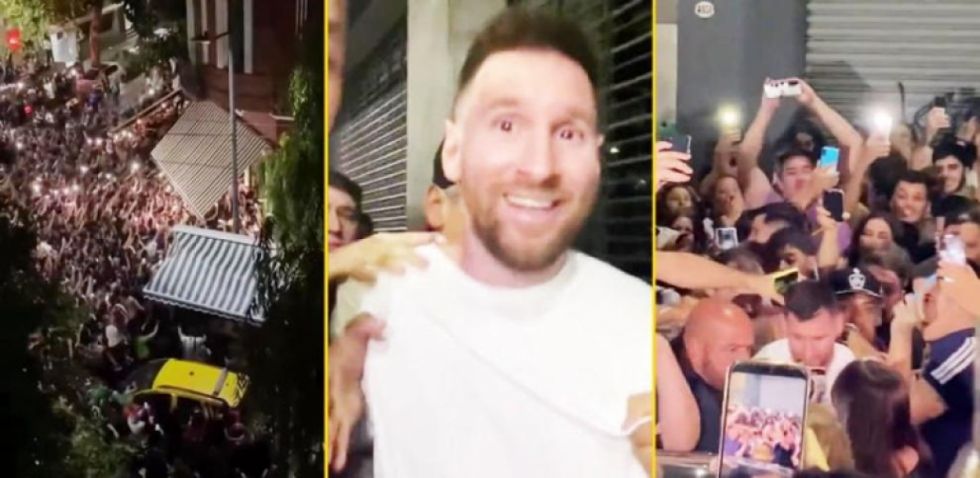 Lionel Messi desata locura en un restaurante en Argentina