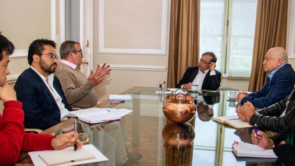 Petro se reúne con los exjefes de las FARC