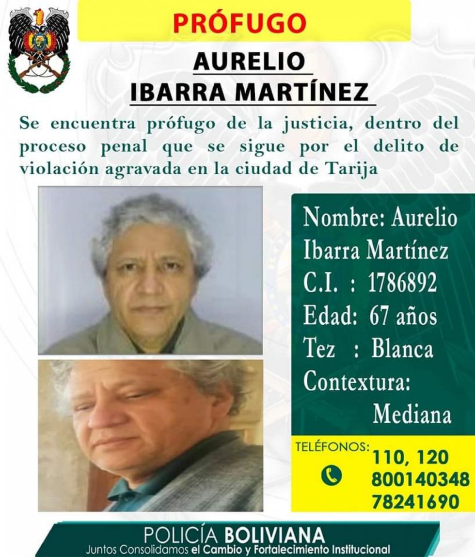 Tarija: Presunto violador fugó de la justicia