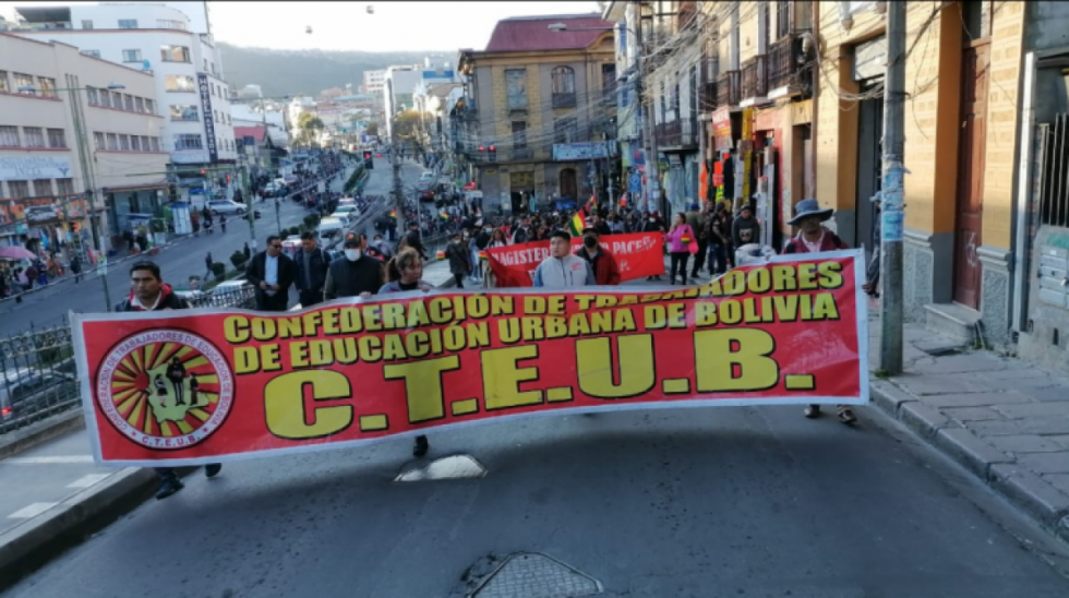 El magisterio urbano pide audiencia al presidente Arce
