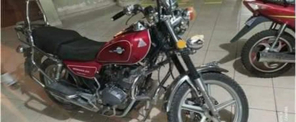 Sujeto fue hallado con una moto robada