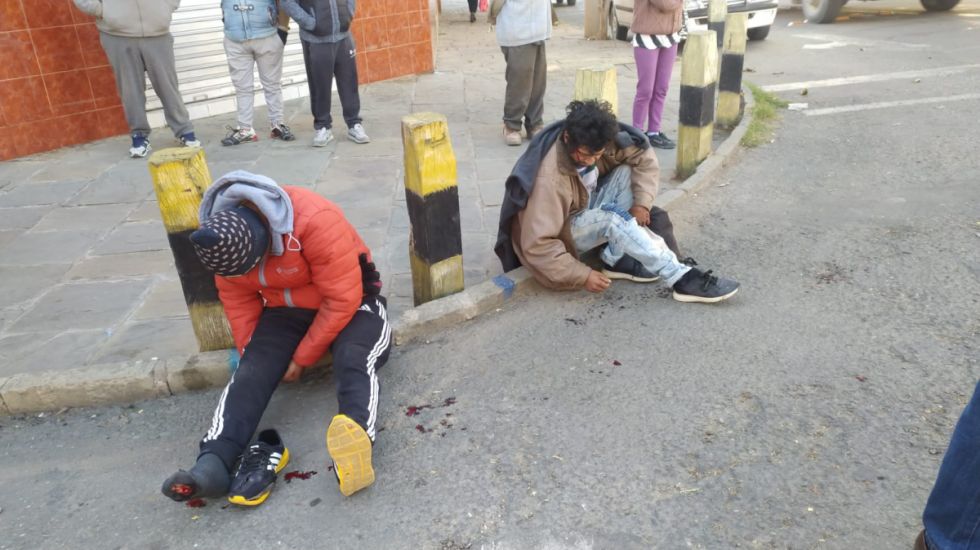 Dos personas resultan heridas en accidente en el barrio Senac de Tarija. 