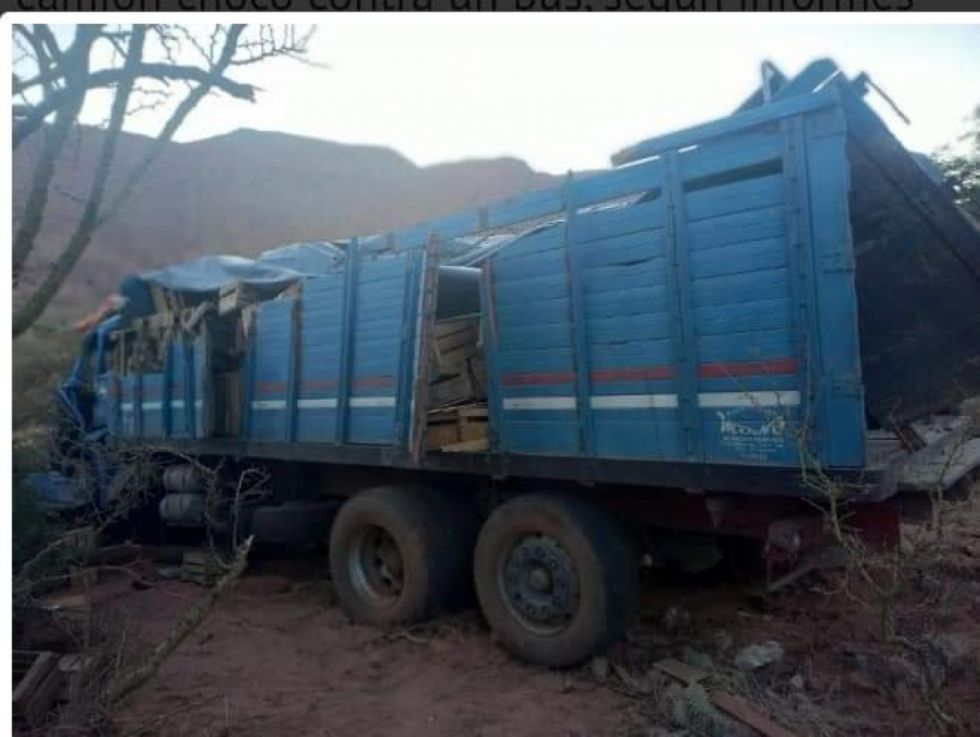 Dos muertos y 8 heridos en trágico choque entre flota y camión en la ruta Tarija - Potosí 